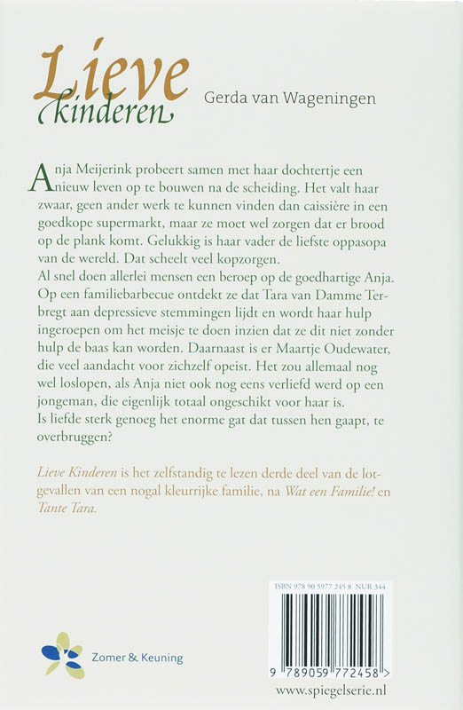 Achterkant van Lieve kinderen