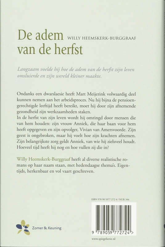 Achterkant van De adem van de herfst