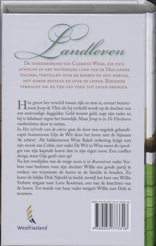 Achterkant van Landleven omnibus