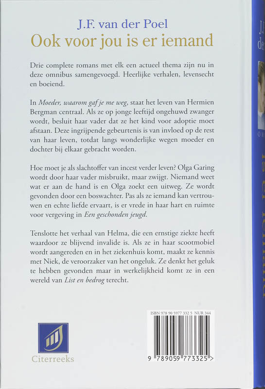 Achterkant van Ook voor jou is er iemand