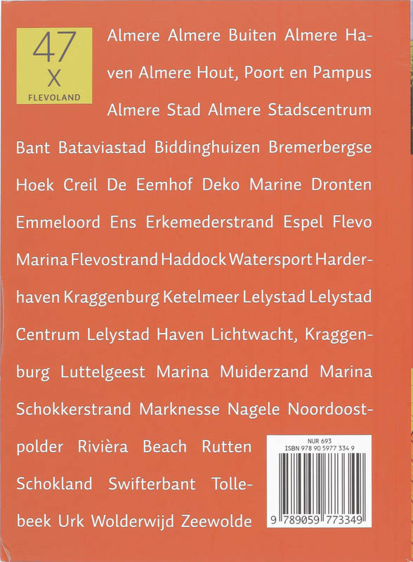 Achterkant van 47 x Flevoland