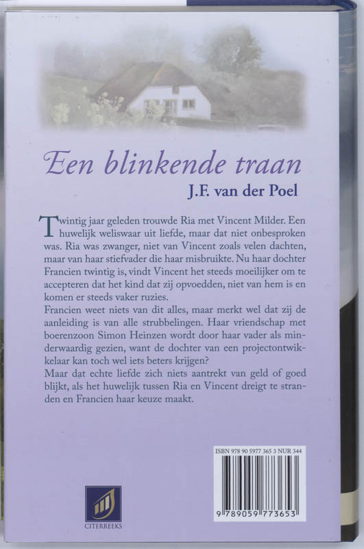 Achterkant van Een blinkende traan