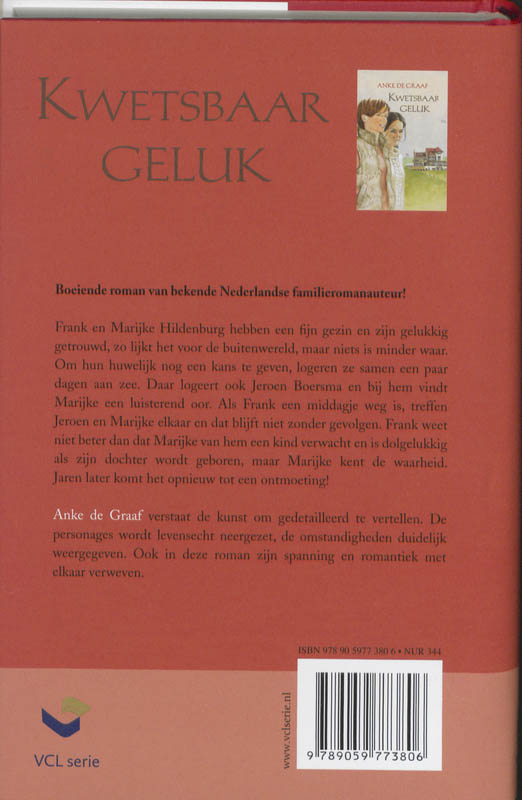 Achterkant van Kwetsbaar geluk