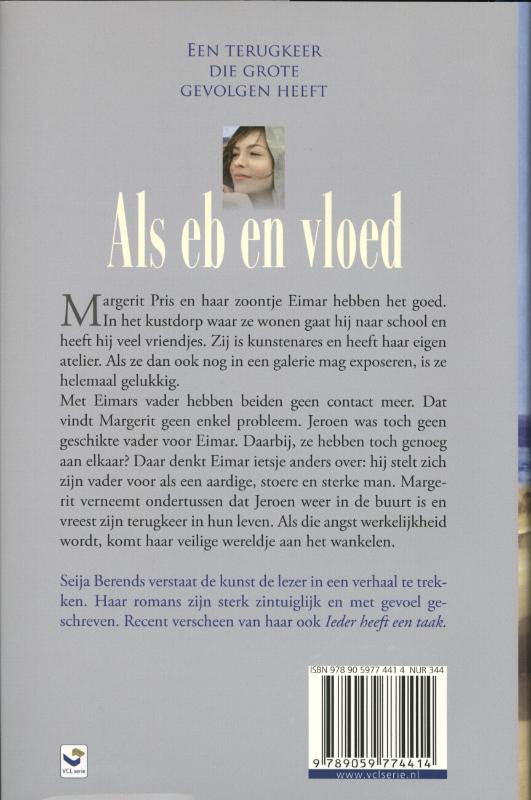 Achterkant van Als eb en vloed