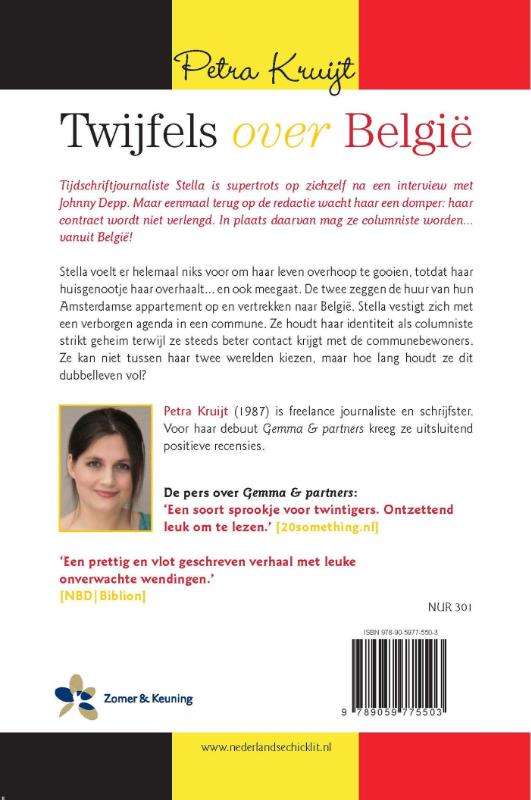 Achterkant van Twijfels over Belgie