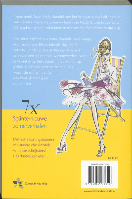Achterkant van Summer in the city