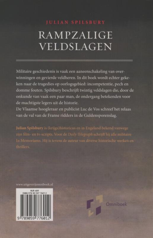 Achterkant van Rampzalige veldslagen