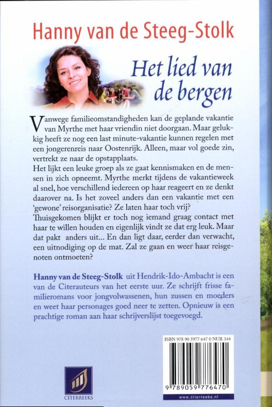 Achterkant van Het lied van de bergen
