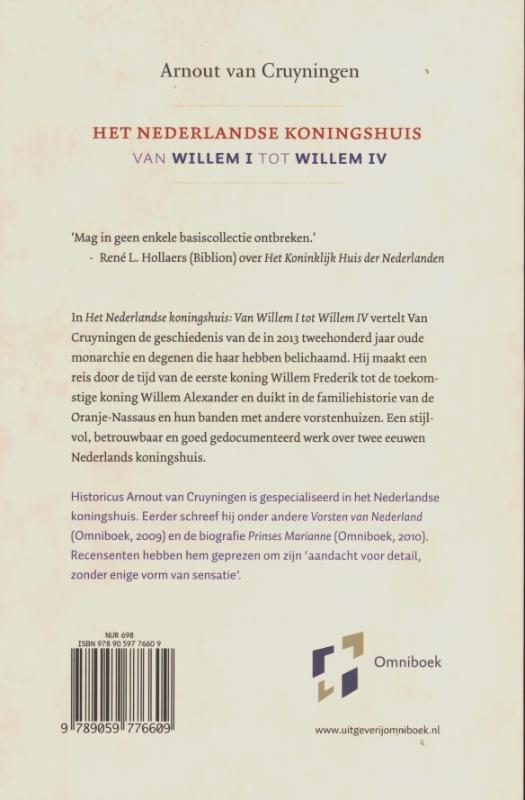 Achterkant van Het Nederlandse Koningshuis