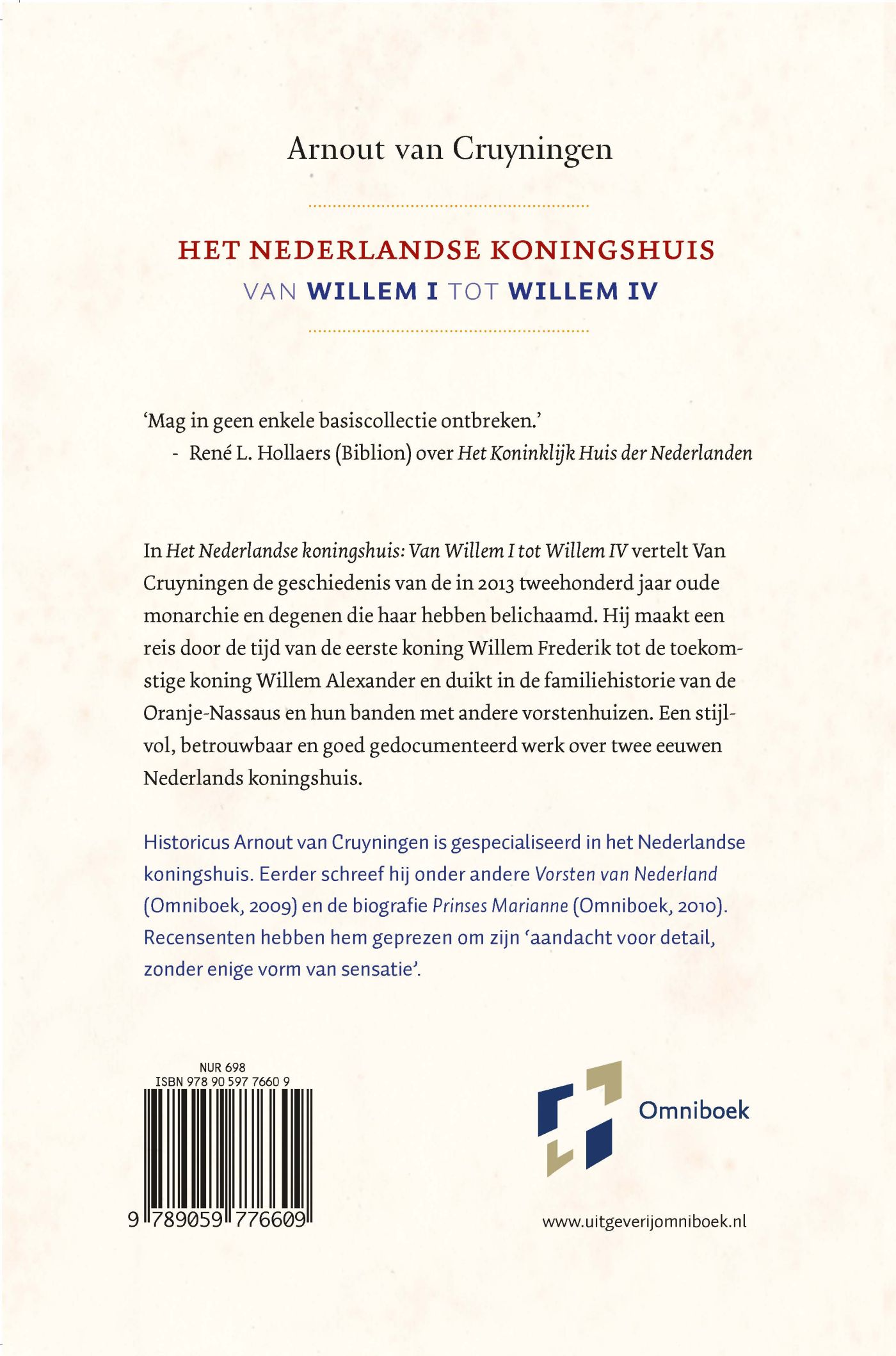 Achterkant van Het Nederlandse koningshuis