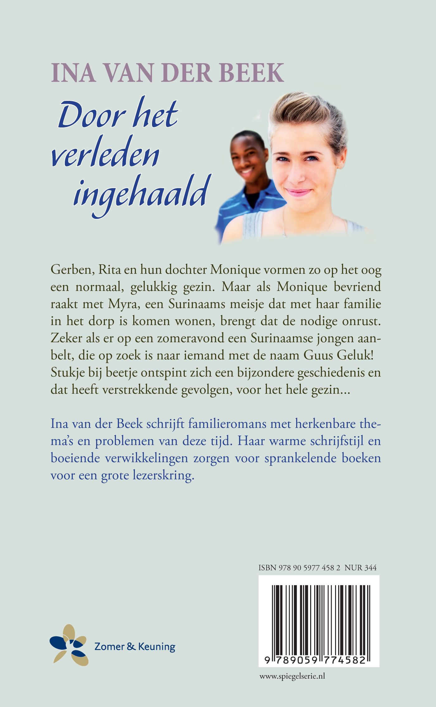 Achterkant van Door het verleden ingehaald