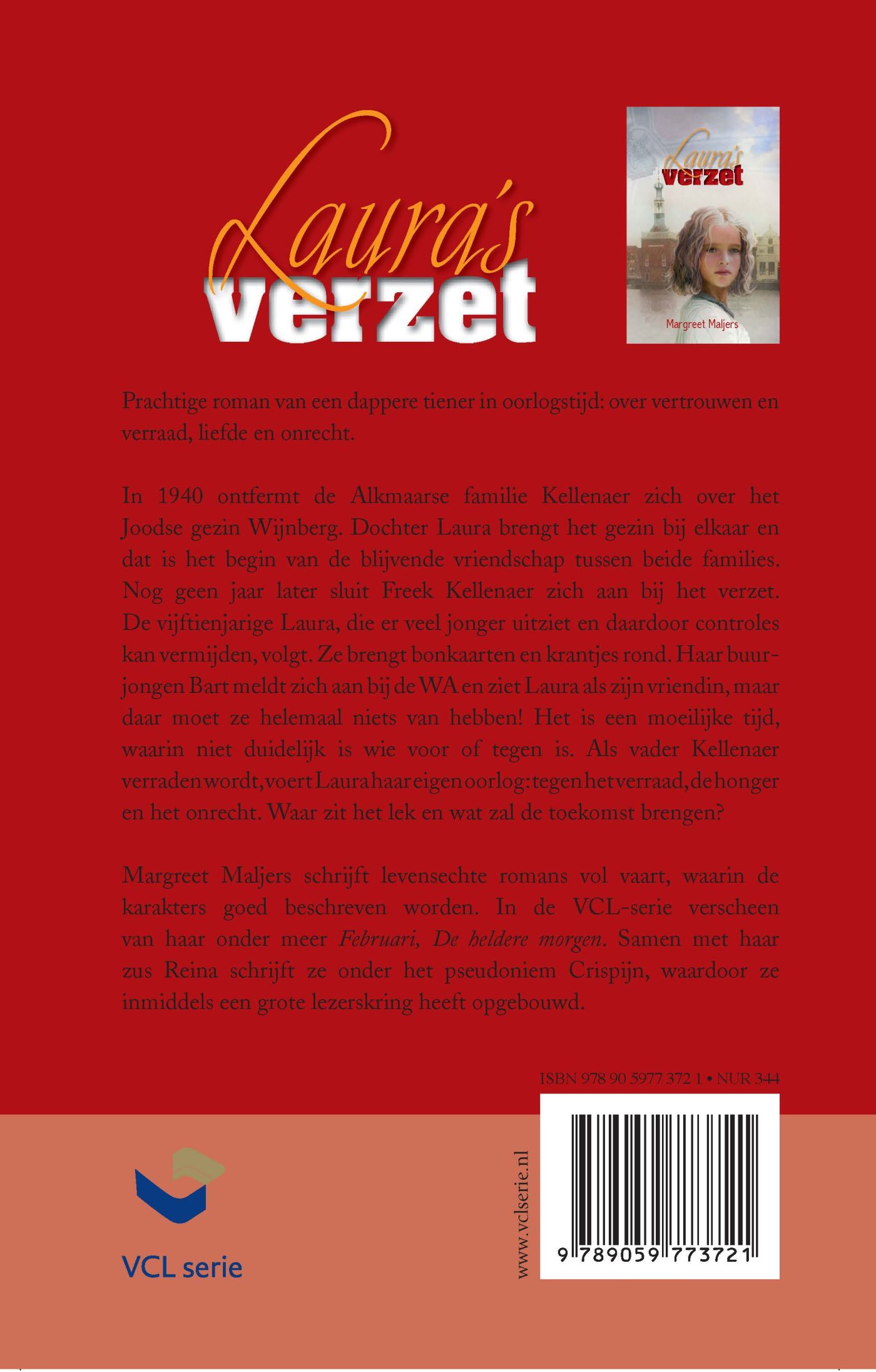 Achterkant van Laura's verzet