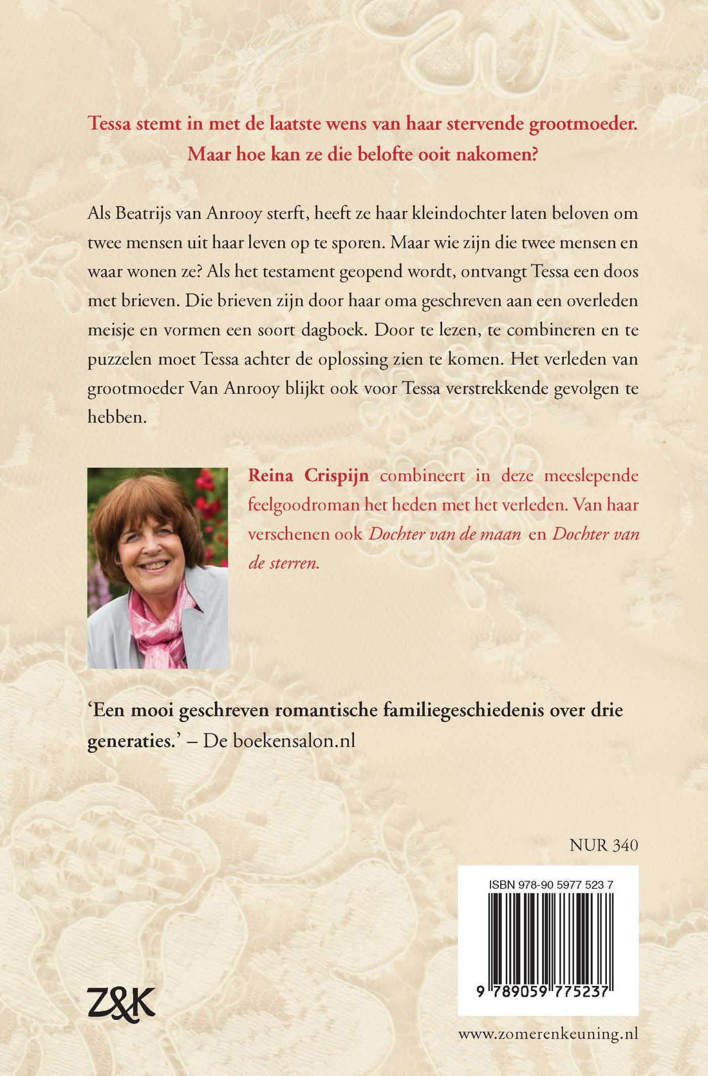 Achterkant van De verborgen brieven