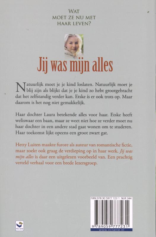 Achterkant van Jij was mijn alles