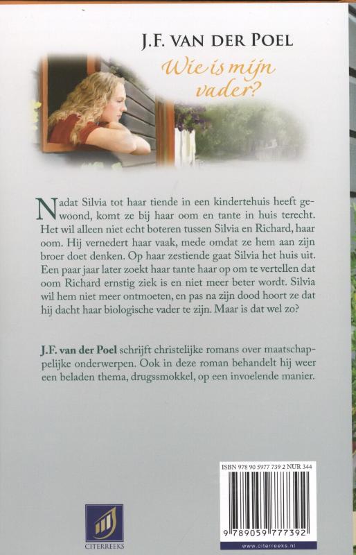 Achterkant van Wie is mijn vader?