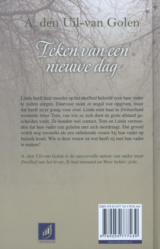 Achterkant van Teken van een nieuwe dag