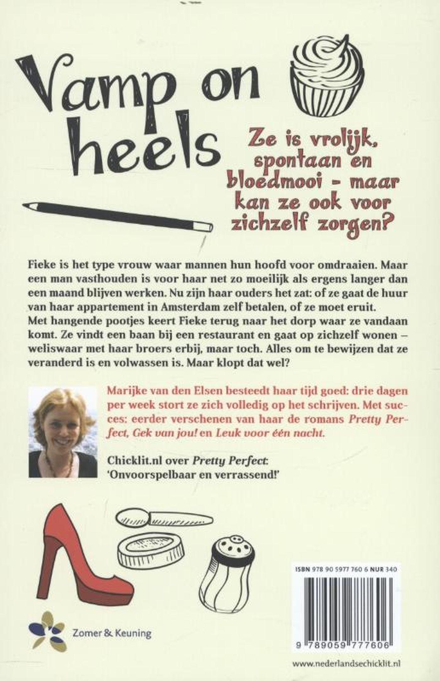 Achterkant van Vamp on heels