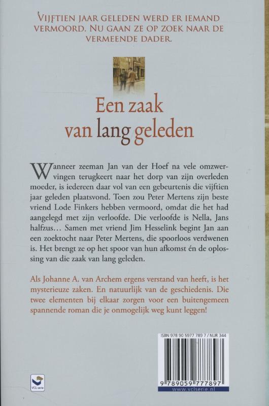 Achterkant van Een zaak van lang geleden