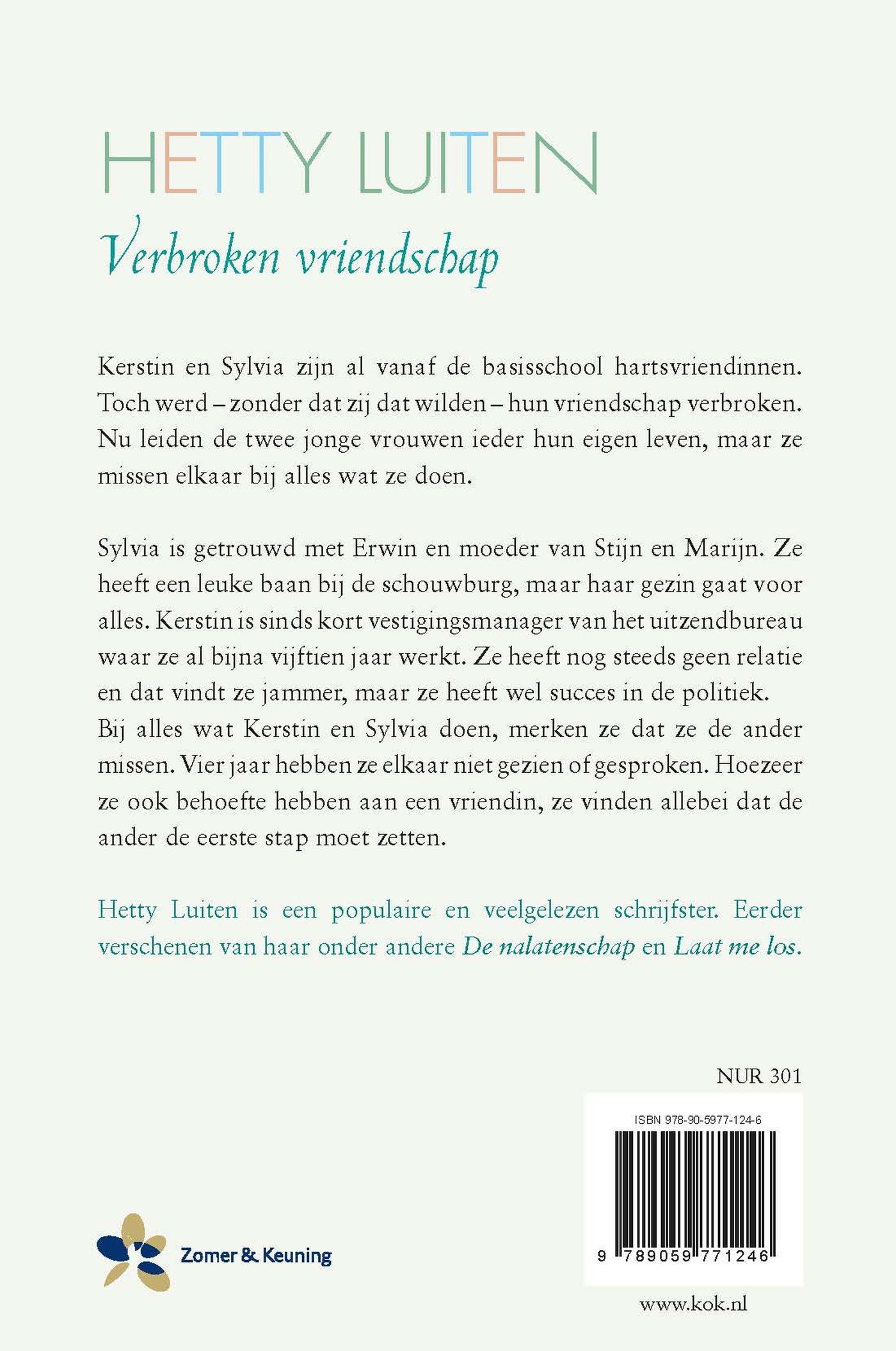 Achterkant van Verbroken vriendschap