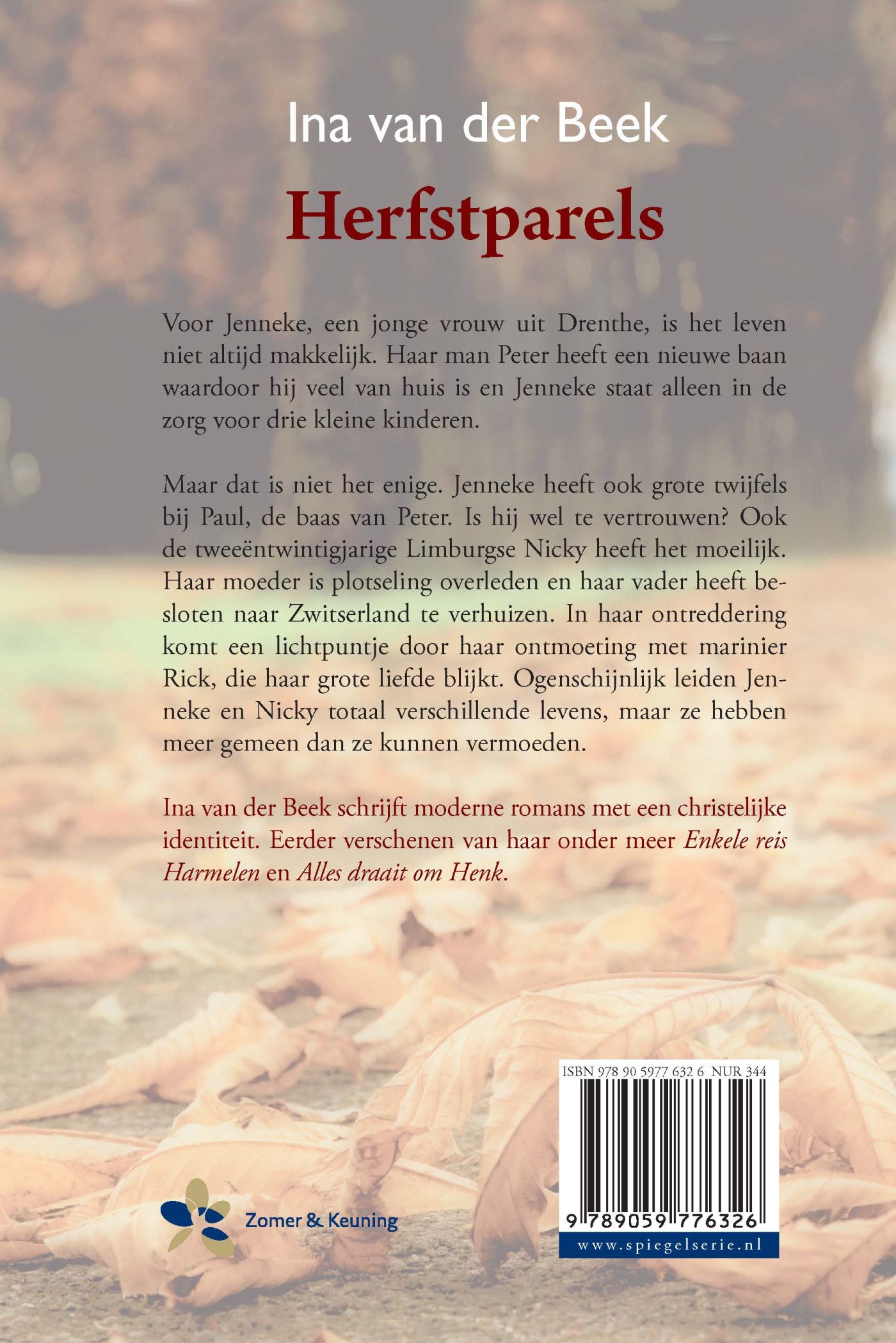 Achterkant van Herfstparels