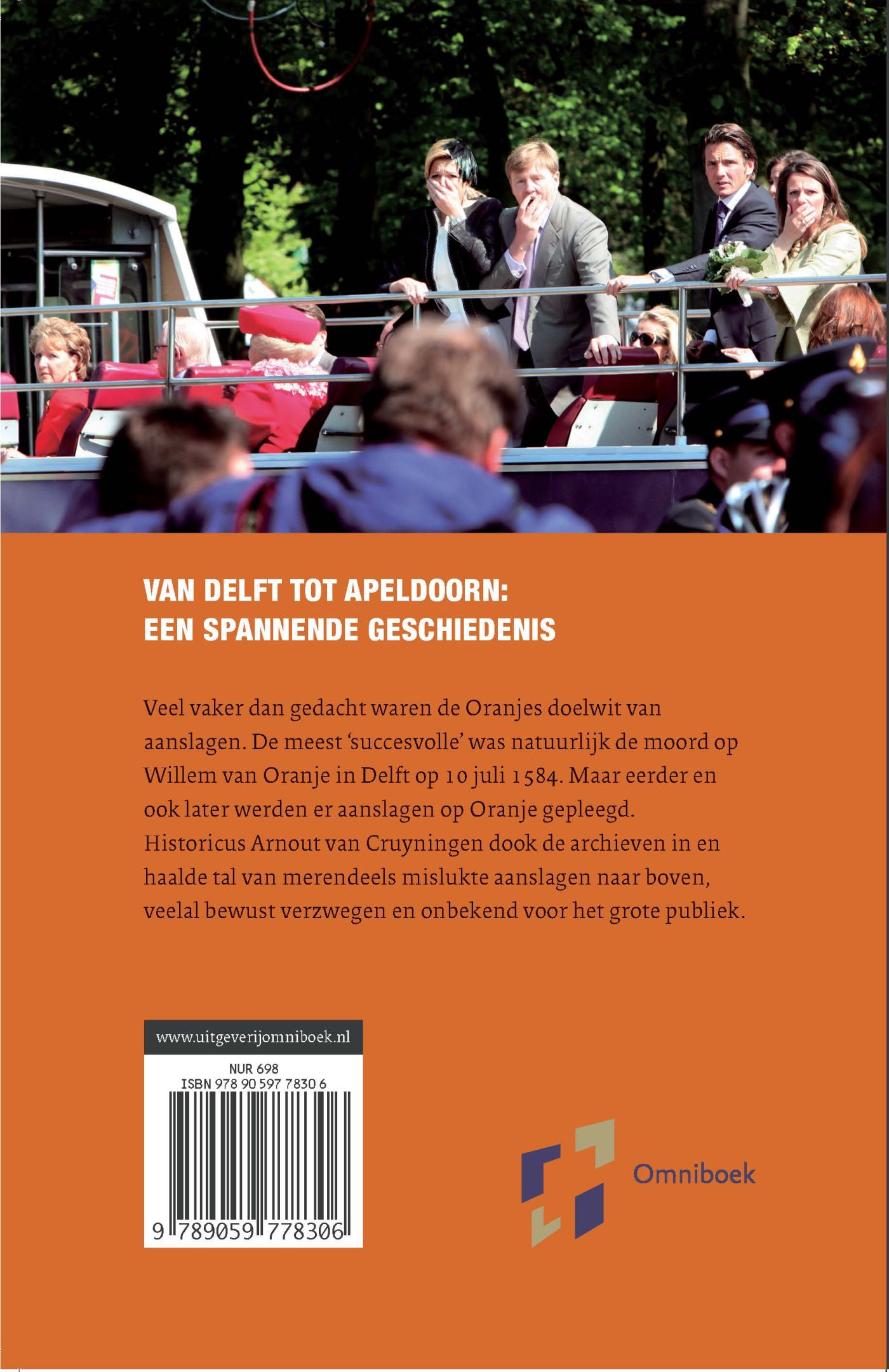 Achterkant van Aanslagen op Oranje