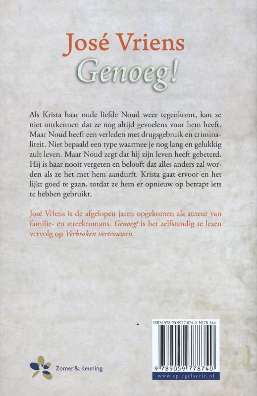 Achterkant van Genoeg!