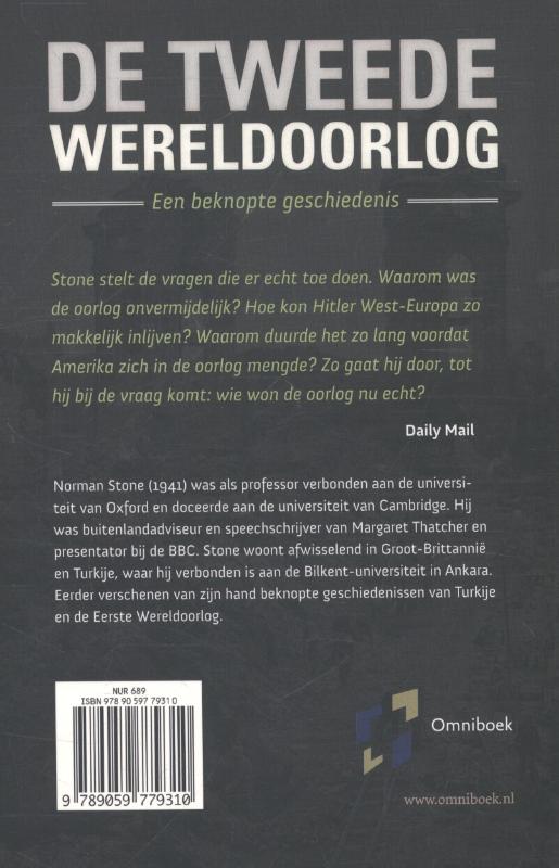 Achterkant van De Tweede Wereldoorlog