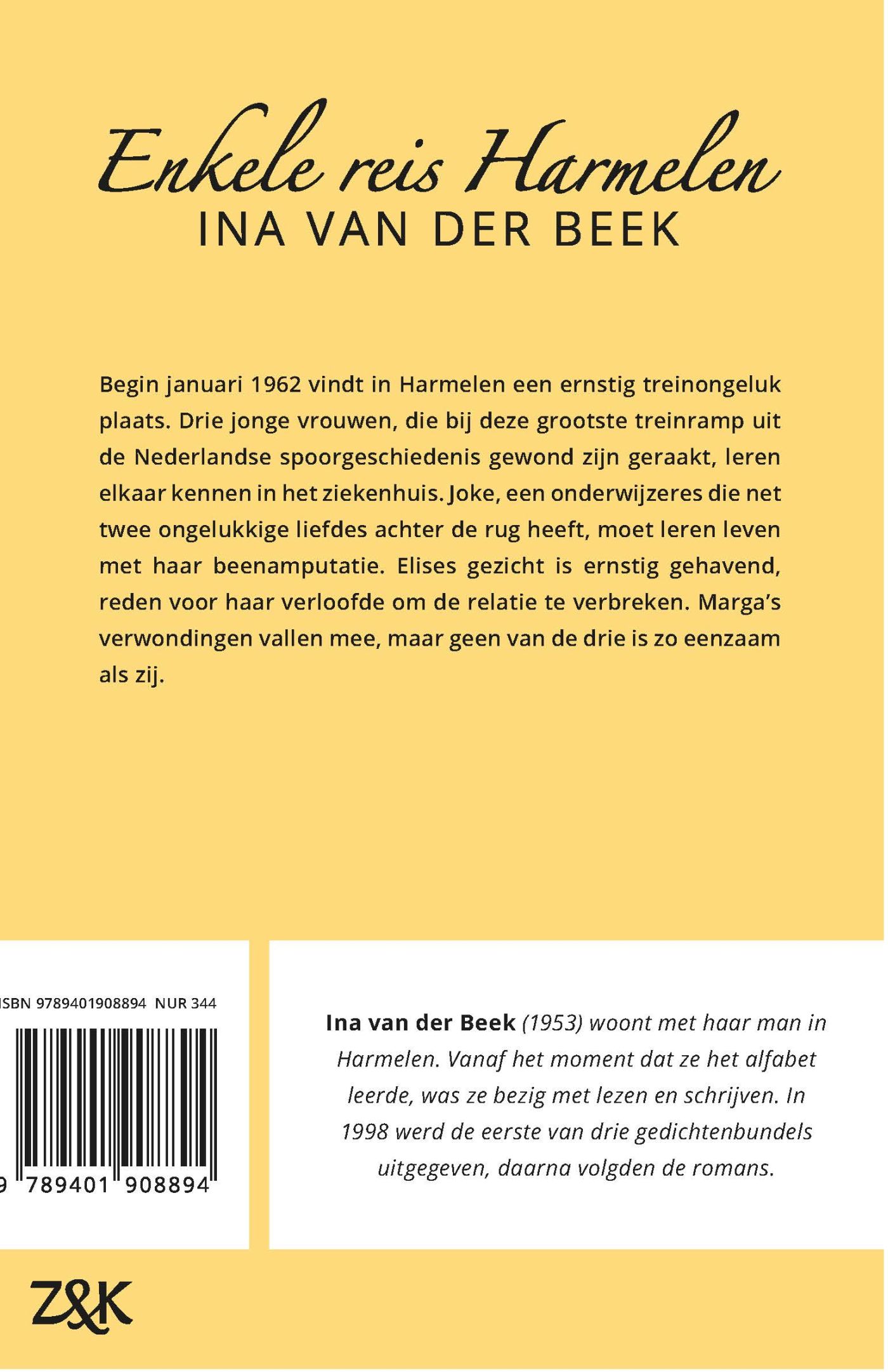Achterkant van Enkele reis Harmelen