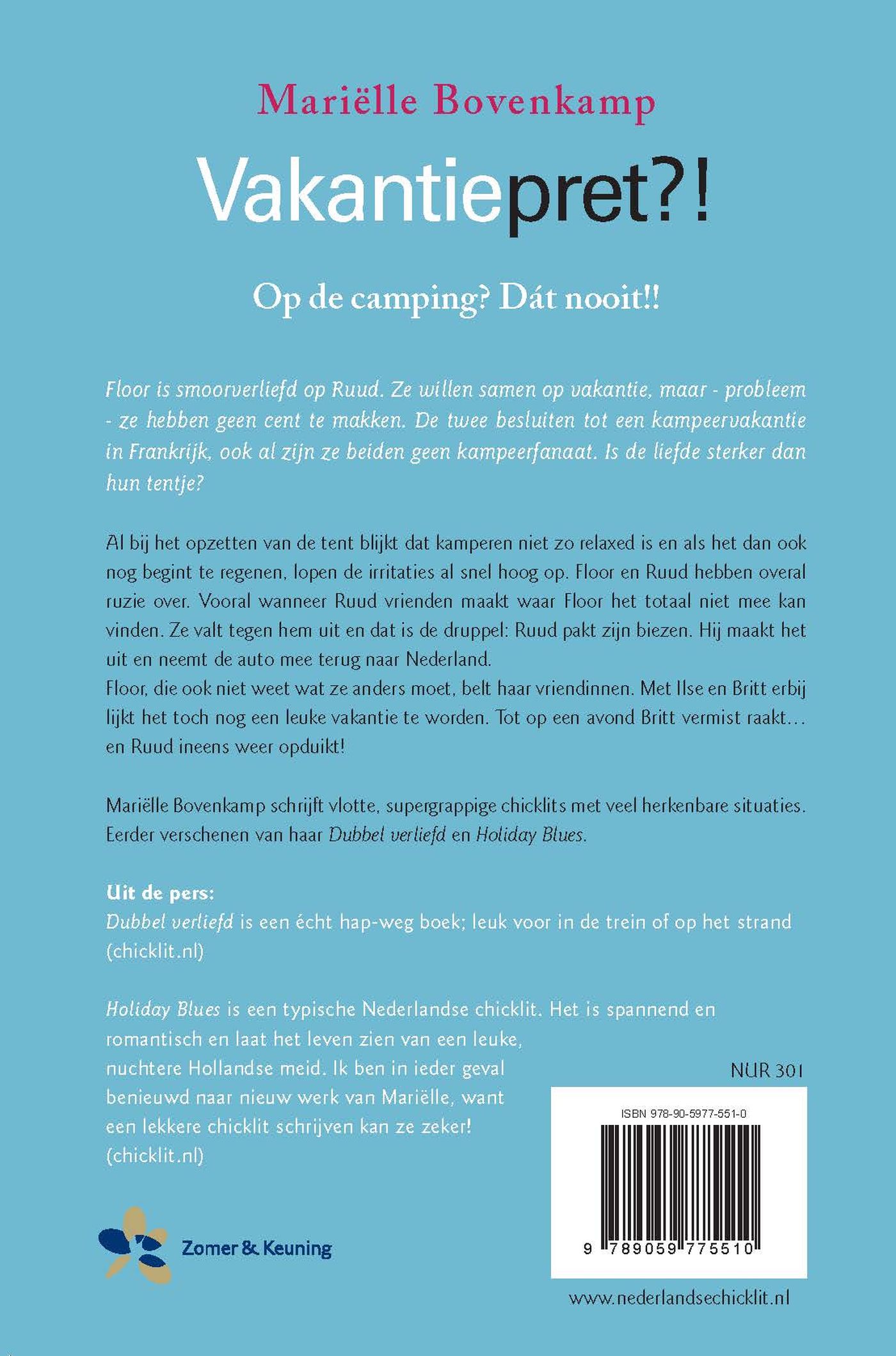 Achterkant van Vakantiepret