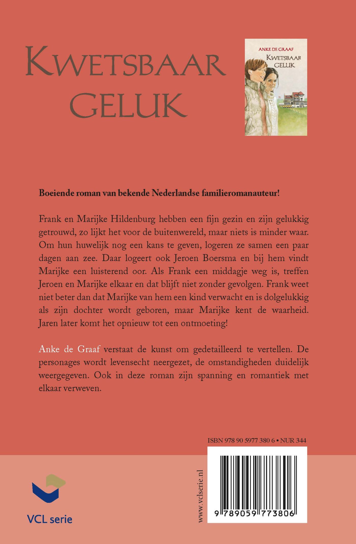 Achterkant van Kwetsbaar geluk
