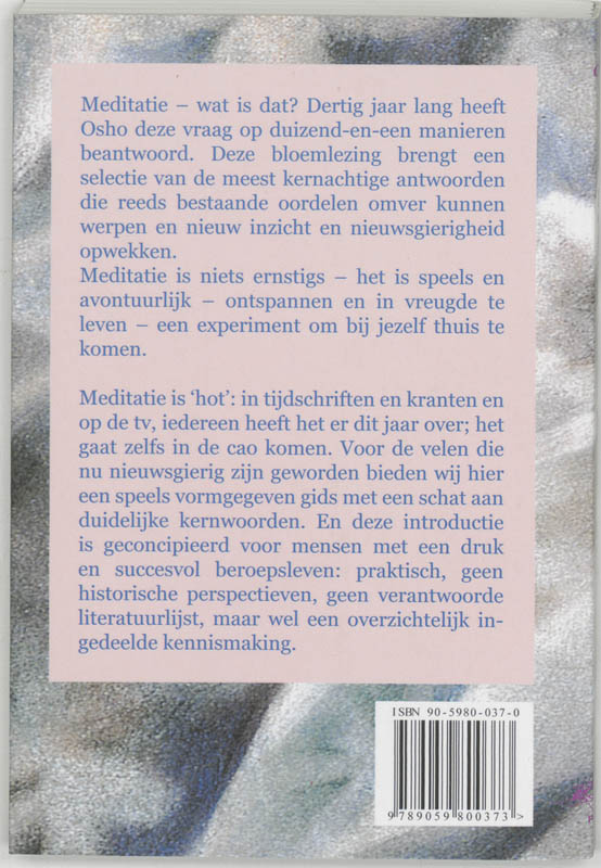 Achterkant van Meditatie wat is dat?