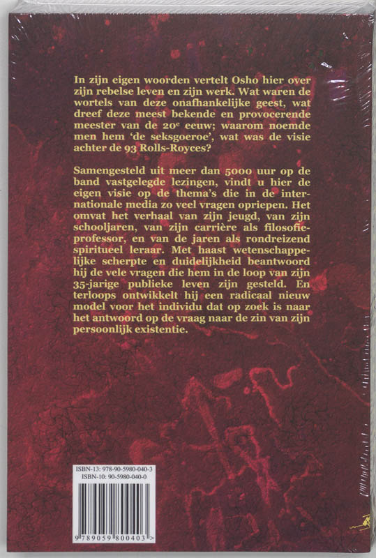 Achterkant van Autobiografie
