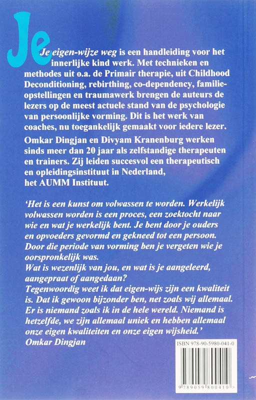 Achterkant van Je eigen-wijze weg