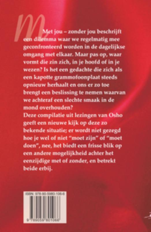 Achterkant van Met jou - zonder jou?