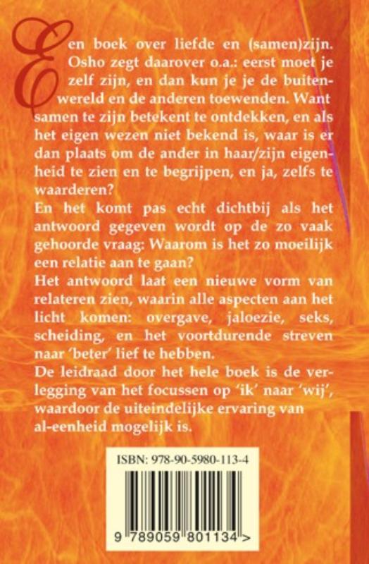 Achterkant van Allereerst zijn & dan verliefd samenzijn