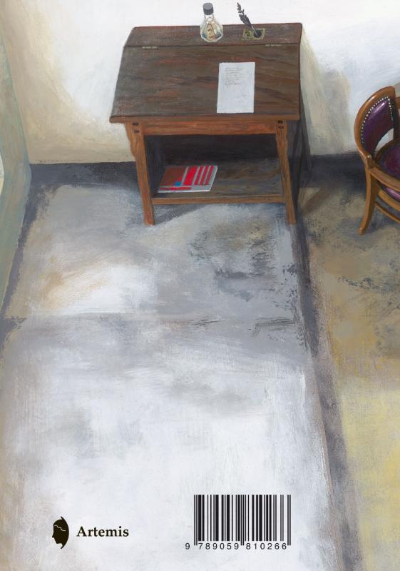 Achterkant van Groeten uit hotel "Bleibtreu"