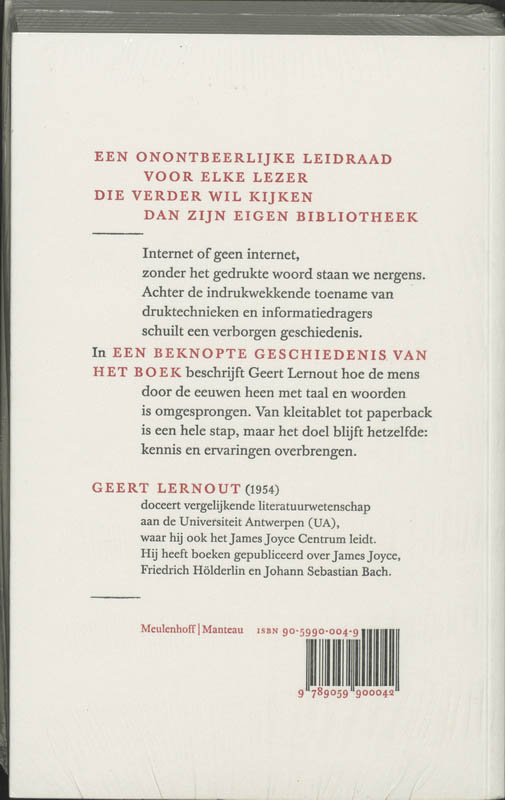 Achterkant van Het boek