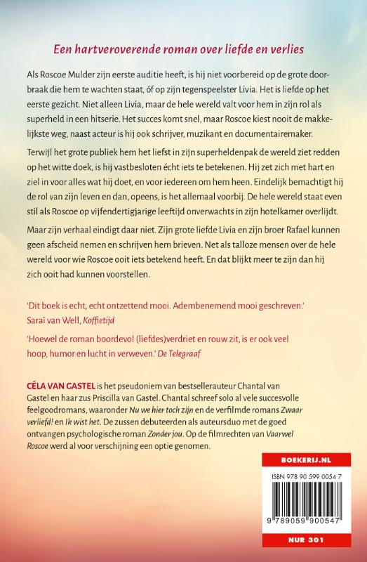 Achterkant van Vaarwel Roscoe