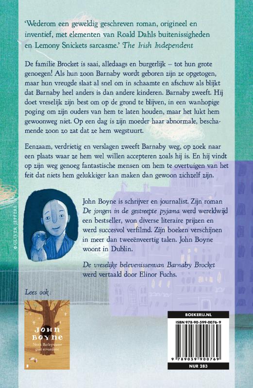 Achterkant van De vreselijke belevenissen van Barnaby Brocket