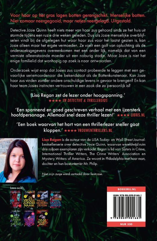 Achterkant van Niet mijn zusje
