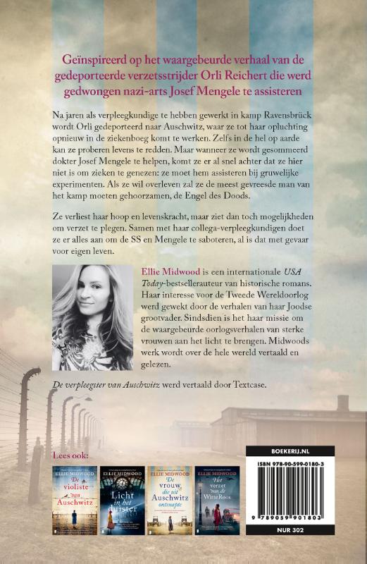 Achterkant van De verpleegster van Auschwitz