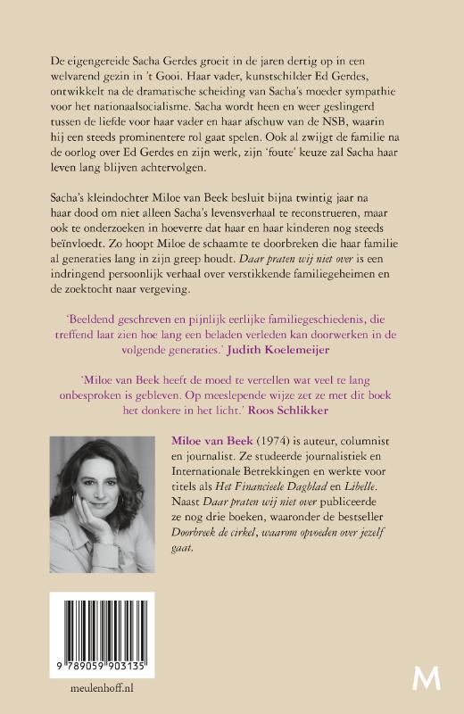 Achterkant van Daar praten wij niet over