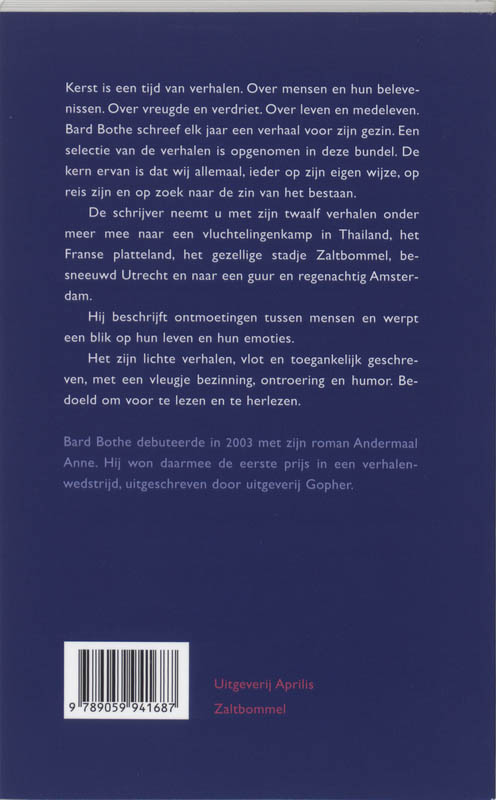 Achterkant van Kaarslicht en dennenaalden