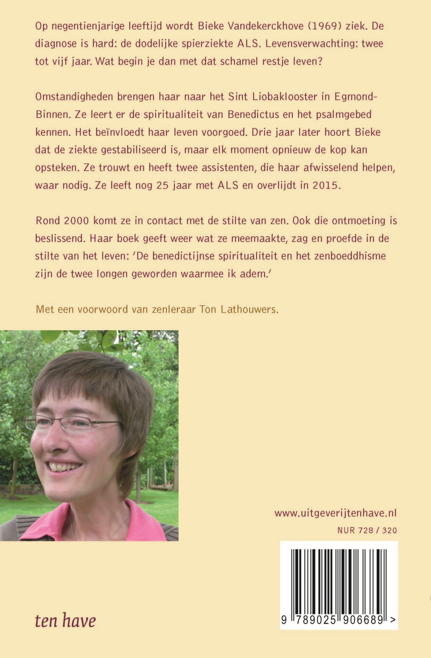 Achterkant van De smaak van stilte