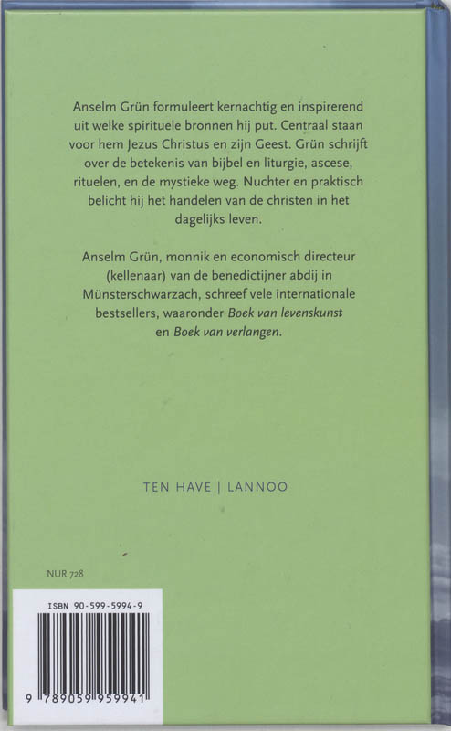 Achterkant van De bronnen van spiritualiteit