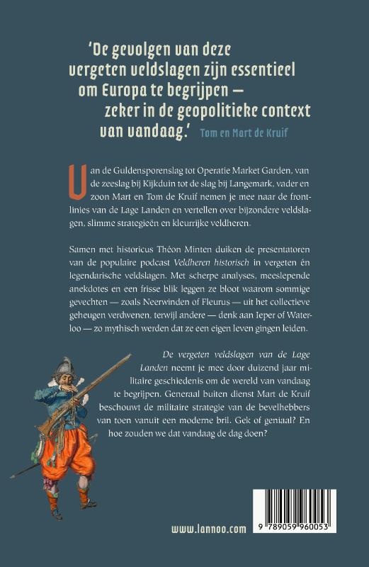 Achterkant van De vergeten veldslagen van de Lage Landen