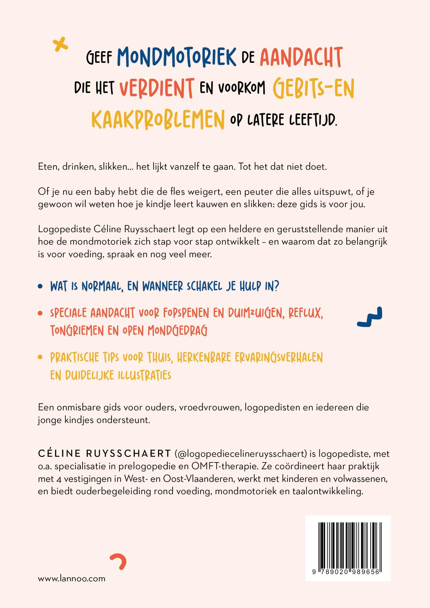 Achterkant van De essentiële gids over mondmotoriek en voeding bij baby's en peuters