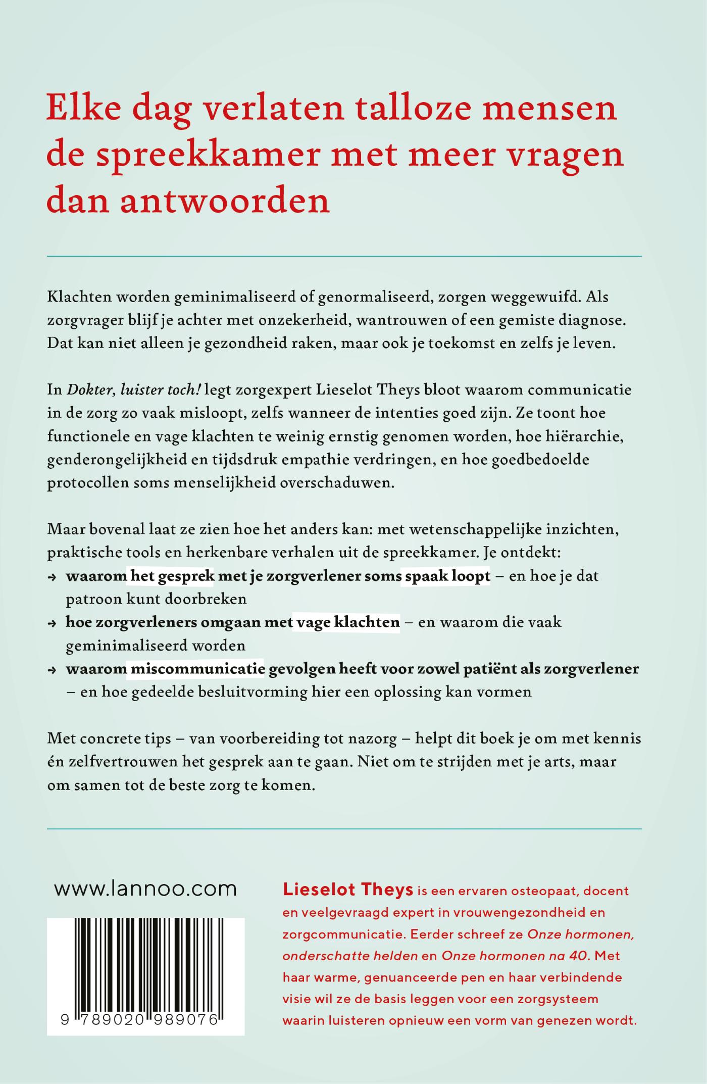 Achterkant van Dokter, luister toch!
