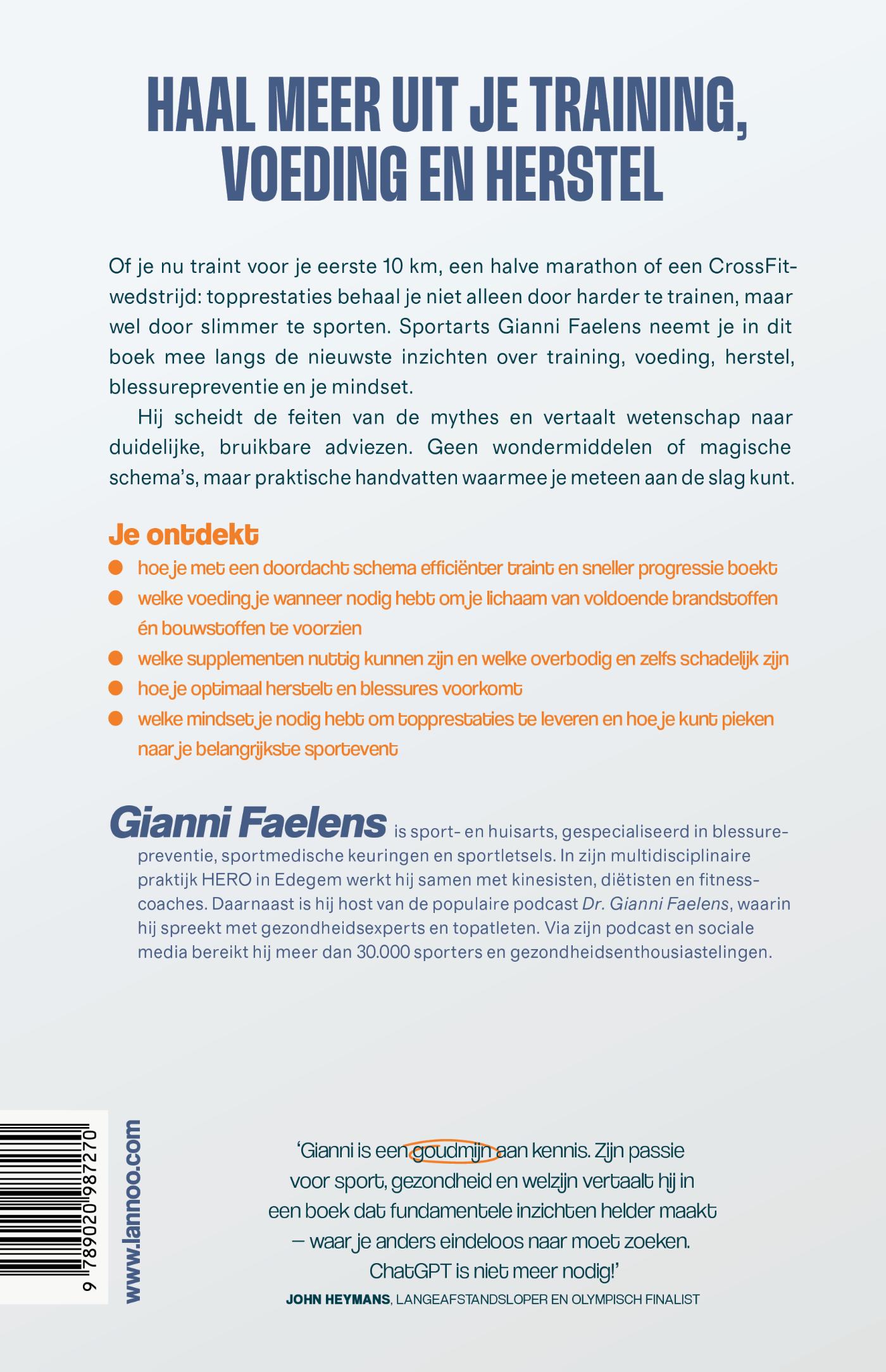 Achterkant van Slimmer sporten