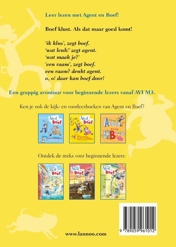 Achterkant van Agent en Boef - de bouw-val